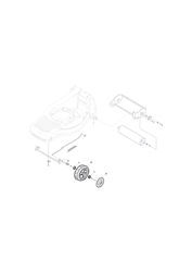 liner-22sa atco-petrol-roller-lawnmowers part diagram