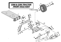 c500-c350-kohler c-series-lawn-tractors part diagram