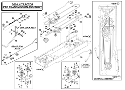 countax-d50ln d-series-lawn-tractors part diagram