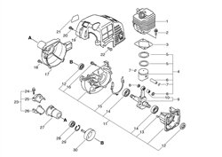 gt2150 echo-brushcutters-trimmers part diagram