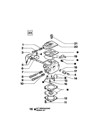 131 efco-petrol-chainsaws part diagram
