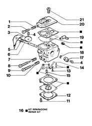 132 efco-petrol-chainsaws part diagram