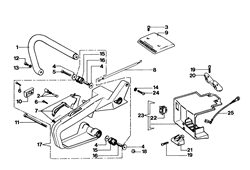 135 efco-petrol-chainsaws part diagram