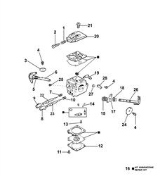 136 efco-petrol-chainsaws part diagram