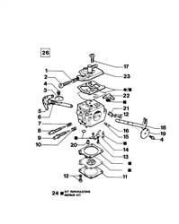 138 efco-petrol-chainsaws part diagram