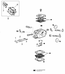 147 efco-petrol-chainsaws part diagram