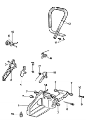 180 efco-petrol-chainsaws part diagram