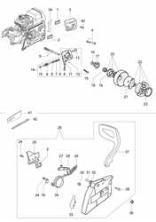 1b42494c-7c13-44c6-ae3d efco-petrol-chainsaws part diagram