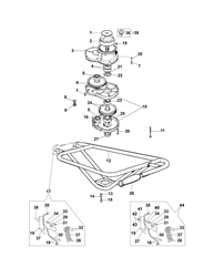 tr1540 efco-augers part diagram