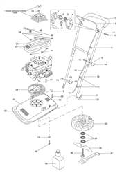 domestic-l400 flymo-hover-mowers part diagram