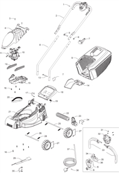 rollermo flymo-electric-rotary-mowers part diagram