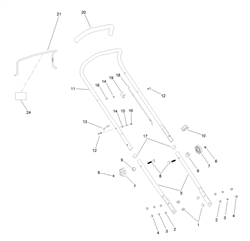 46cm-610-lawnmower osprey-46-lawnmowers part diagram
