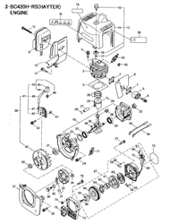 bc250h-rs-brushcutter-463c brushcutters-2 part diagram