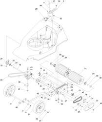 harrier-41-375-autodrive harrier-41-lawnmowers part diagram