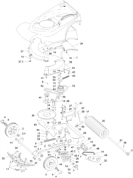 harrier-41-412-lawnmower harrier-41-lawnmowers part diagram