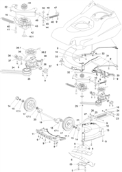 harrier-48-blade-brake harrier-48-lawnmowers part diagram