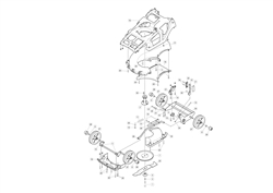 spirit-41-wheeled hayter-petrol-rotary-mowers part diagram