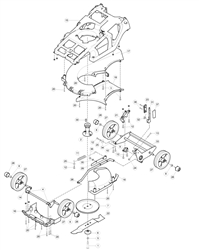 spirit-41-wheeled hayter-petrol-rotary-mowers part diagram