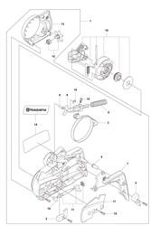 husqvarna-135-chainsaw husqvarna-petrol-chainsaws part diagram
