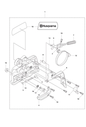 husqvarna-135-chainsaw husqvarna-petrol-chainsaws part diagram