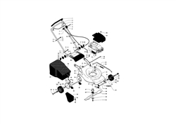 husqvarna-r147-lawnmower husqvarna-petrol-rotary-mowers part diagram