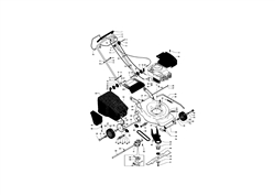 husqvarna-r147-lawnmower husqvarna-petrol-rotary-mowers part diagram