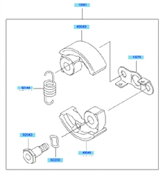 kbh26a cow-handle-brushcutters part diagram