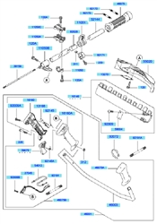 kbh27a cow-handle-brushcutters part diagram