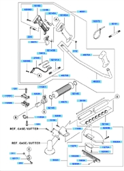 kbh27a cow-handle-brushcutters part diagram