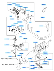 kbh35a cow-handle-brushcutters part diagram