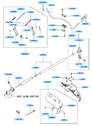 kbh35b cow-handle-brushcutters part diagram