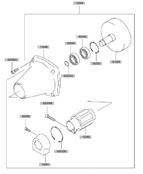 kbh45a cow-handle-brushcutters part diagram