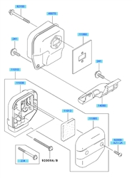 kbh48a cow-handle-brushcutters part diagram