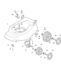 421pd mountfield-petrol-rotary-mowers part diagram