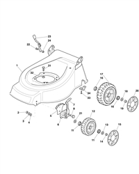 464pd-es mountfield-petrol-rotary-mowers part diagram