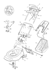 46pdes mountfield-petrol-rotary-mowers part diagram