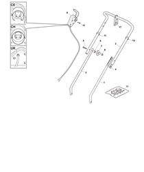 el350 electric-rotary-mowers-mountfield part diagram
