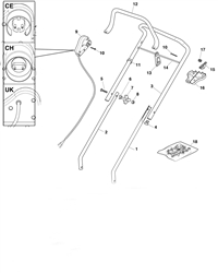 el350 electric-rotary-mowers-mountfield part diagram