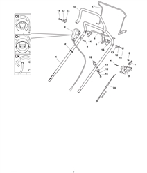 el4800pd-bw electric-rotary-mowers-mountfield part diagram