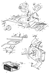 empress mountfield-petrol-rotary-roller part diagram