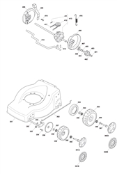 hl454sp mountfield-petrol-rotary-mowers part diagram