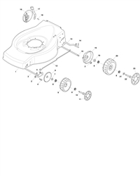 hp184 mountfield-petrol-rotary-mowers part diagram
