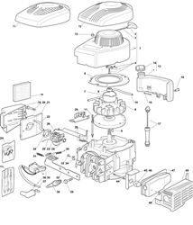 hp414-v35-150cc bq-machines part diagram