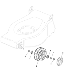 hp465r mountfield-petrol-rotary-roller part diagram