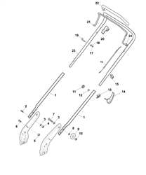 hp46r mountfield-petrol-rotary-roller part diagram