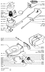 lasermascot-electric electric-rotary-mowers-mountfield part diagram