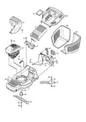 m2hp mountfield-petrol-rotary-mowers part diagram