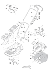 m44hp mountfield-petrol-rotary-mowers part diagram