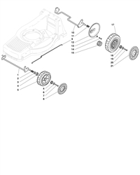 m44pd mountfield-petrol-rotary-mowers part diagram