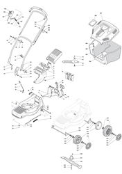 m4510hp mountfield-petrol-rotary-mowers part diagram